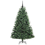 HKH Árvore de Natal Articulada Artificial Verde em Metal e PVC