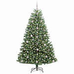 HKH Árvore de Natal Articulada Artificial Verde em Metal e PVC