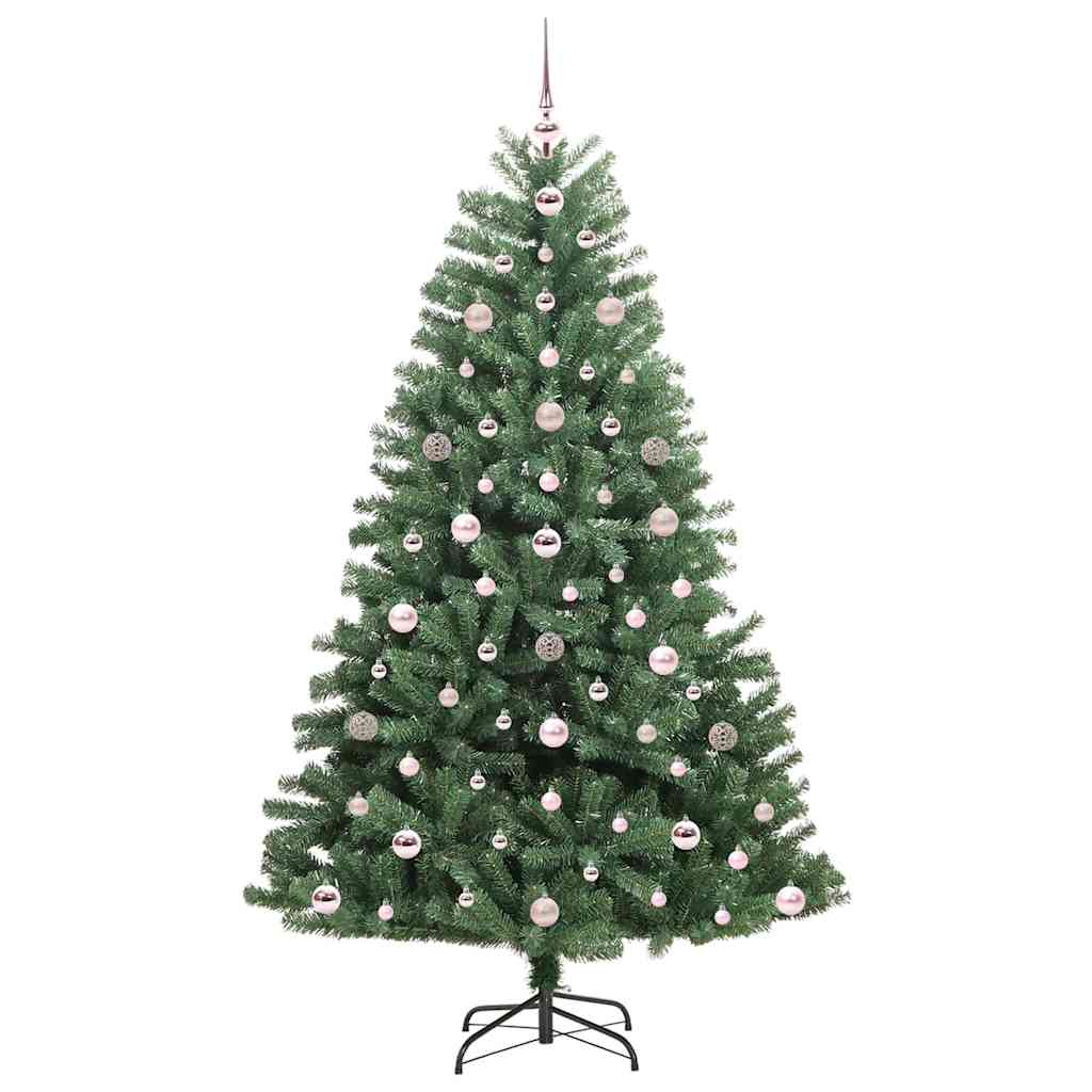 HKH Árvore de Natal Articulada Artificial Verde em Metal e PVC