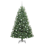 HKH Árvore de Natal Articulada Artificial Verde em Metal e PVC