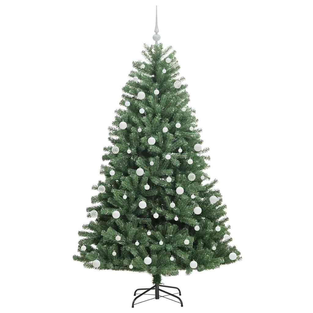 HKH Árvore de Natal Articulada Artificial Verde em Metal e PVC