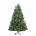 HKH Árvore de Natal Articulada Artificial Verde em Metal e PVC