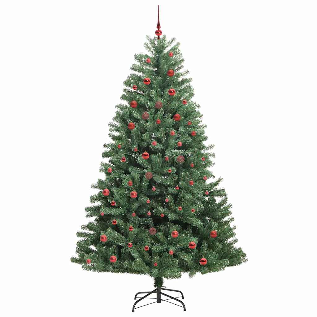 HKH Árvore de Natal Articulada Artificial Verde em Metal e PVC