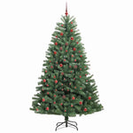 HKH Árvore de Natal Articulada Artificial Verde em Metal e PVC