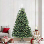 HKH Árvore de Natal Articulada Artificial Verde em Metal e PVC