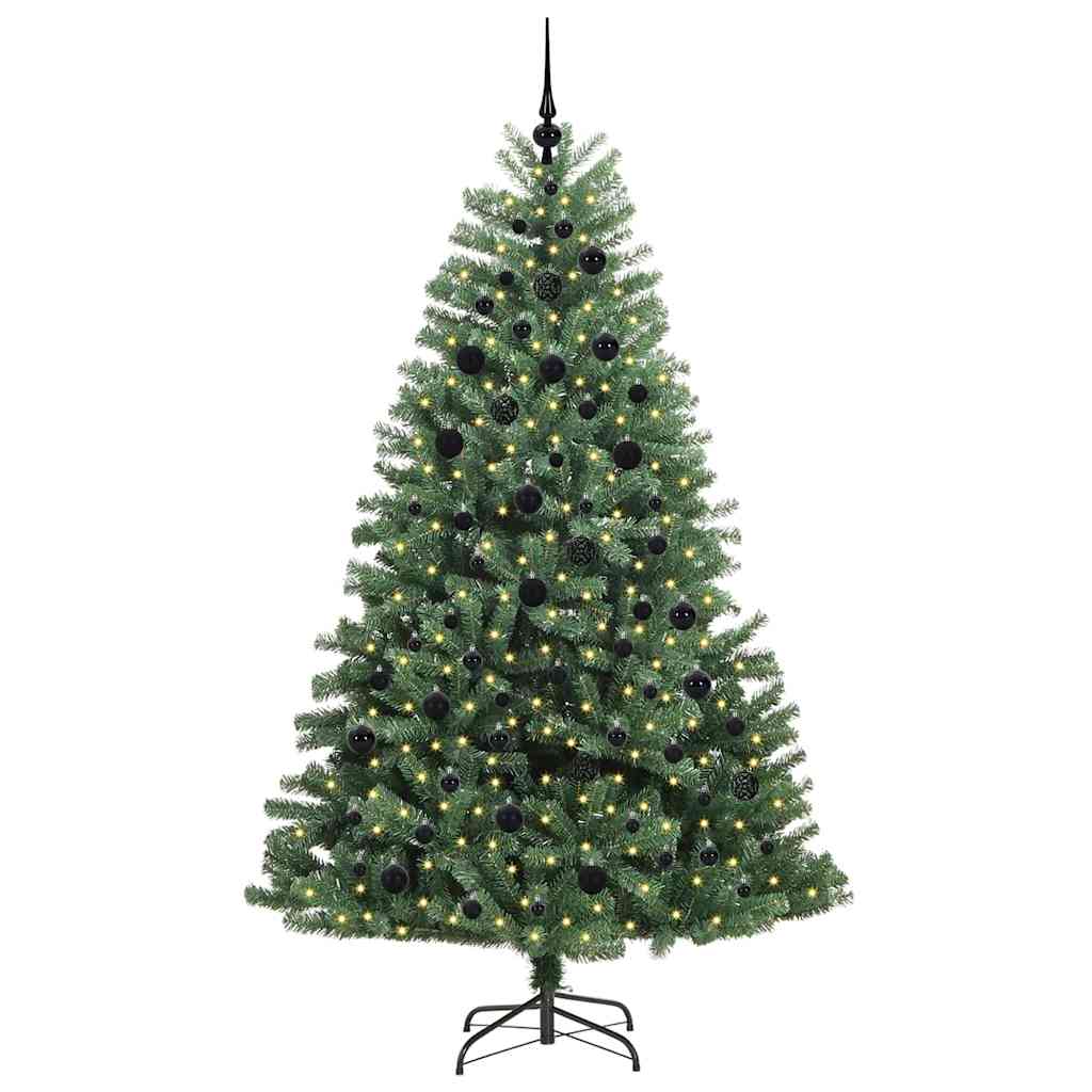 HKH Árvore de Natal Articulada Artificial Verde em Metal e PVC