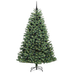 HKH Árvore de Natal Articulada Artificial Verde em Metal e PVC