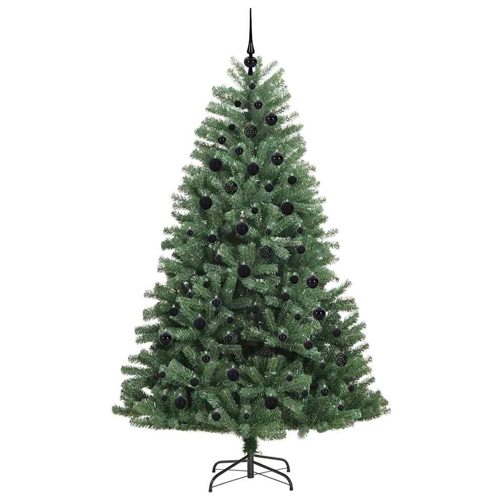 HKH Árvore de Natal Articulada Artificial Verde em Metal e PVC
