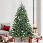 HKH Árvore de Natal Articulada Artificial Verde em Metal e PVC