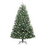 HKH Árvore de Natal Articulada Artificial Verde em Metal e PVC