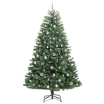 HKH Árvore de Natal Articulada Artificial Verde em Metal e PVC