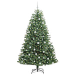 HKH Árvore de Natal Articulada Artificial Verde em Metal e PVC