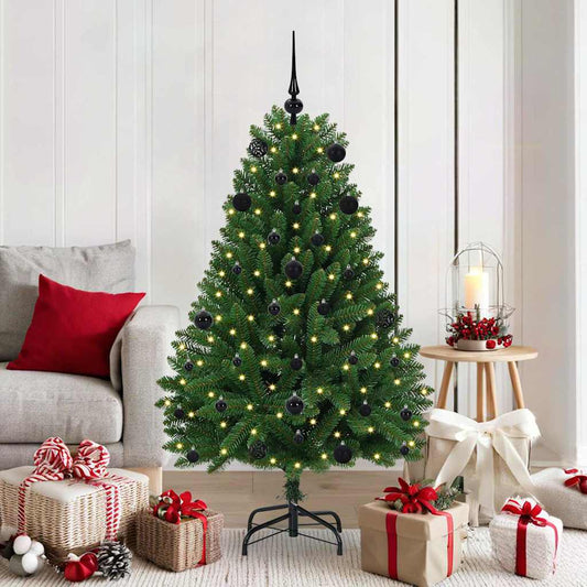 HKH Árvore de Natal Artificial Verde em Metal e PVC