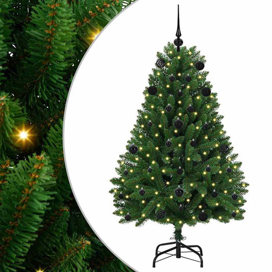 HKH Árvore de Natal Artificial Verde em Metal e PVC
