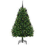 HKH Árvore de Natal Artificial Verde em Metal e PVC