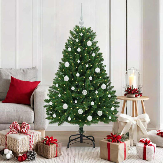 HKH Árvore de Natal Artificial Verde em Metal e PVC