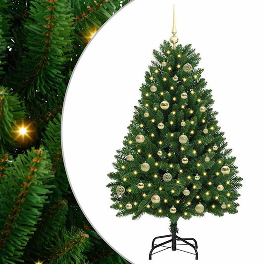 HKH Árvore de Natal Artificial Verde em Metal e PVC