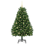 HKH Árvore de Natal Artificial Verde em Metal e PVC