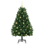 HKH Árvore de Natal Artificial Verde em Metal e PVC