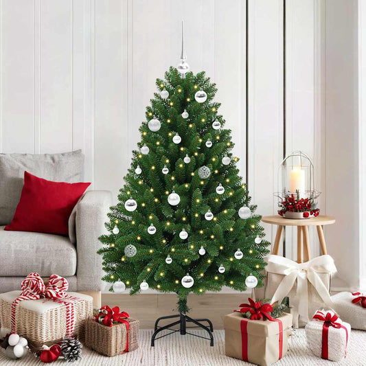 HKH Árvore de Natal Artificial Verde em Metal e PVC
