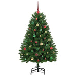 HKH Árvore de Natal Artificial Verde em Metal e PVC