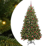 HKH Árvore de Natal Artificial Verde em Metal e PVC