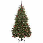 HKH Árvore de Natal Artificial Verde em Metal e PVC