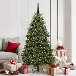 HKH Árvore de Natal Artificial Verde em Metal e PVC