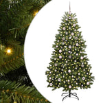 HKH Árvore de Natal Artificial Verde em Metal e PVC