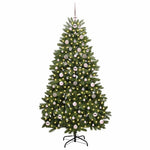 HKH Árvore de Natal Artificial Verde em Metal e PVC