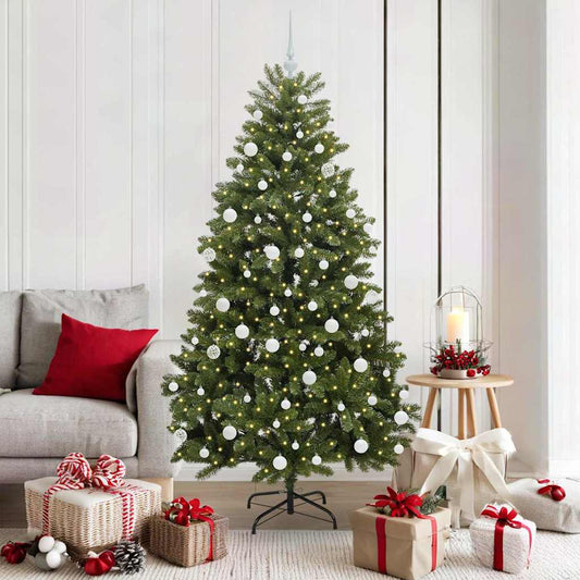HKH Árvore de Natal Artificial Verde em Metal e PVC