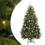 HKH Árvore de Natal Artificial Verde em Metal e PVC