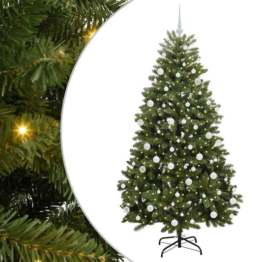 HKH Árvore de Natal Artificial Verde em Metal e PVC