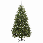 HKH Árvore de Natal Artificial Verde em Metal e PVC