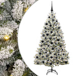 HKH Árvore de Natal Artificial Verde e Branco em Metal e PVC