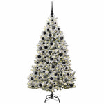 HKH Árvore de Natal Artificial Verde e Branco em Metal e PVC
