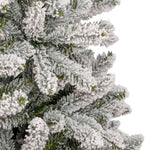 HKH Árvore de Natal Artificial Verde e Branco em Metal e PVC