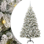 HKH Árvore de Natal Artificial Verde e Branco em Metal e PVC