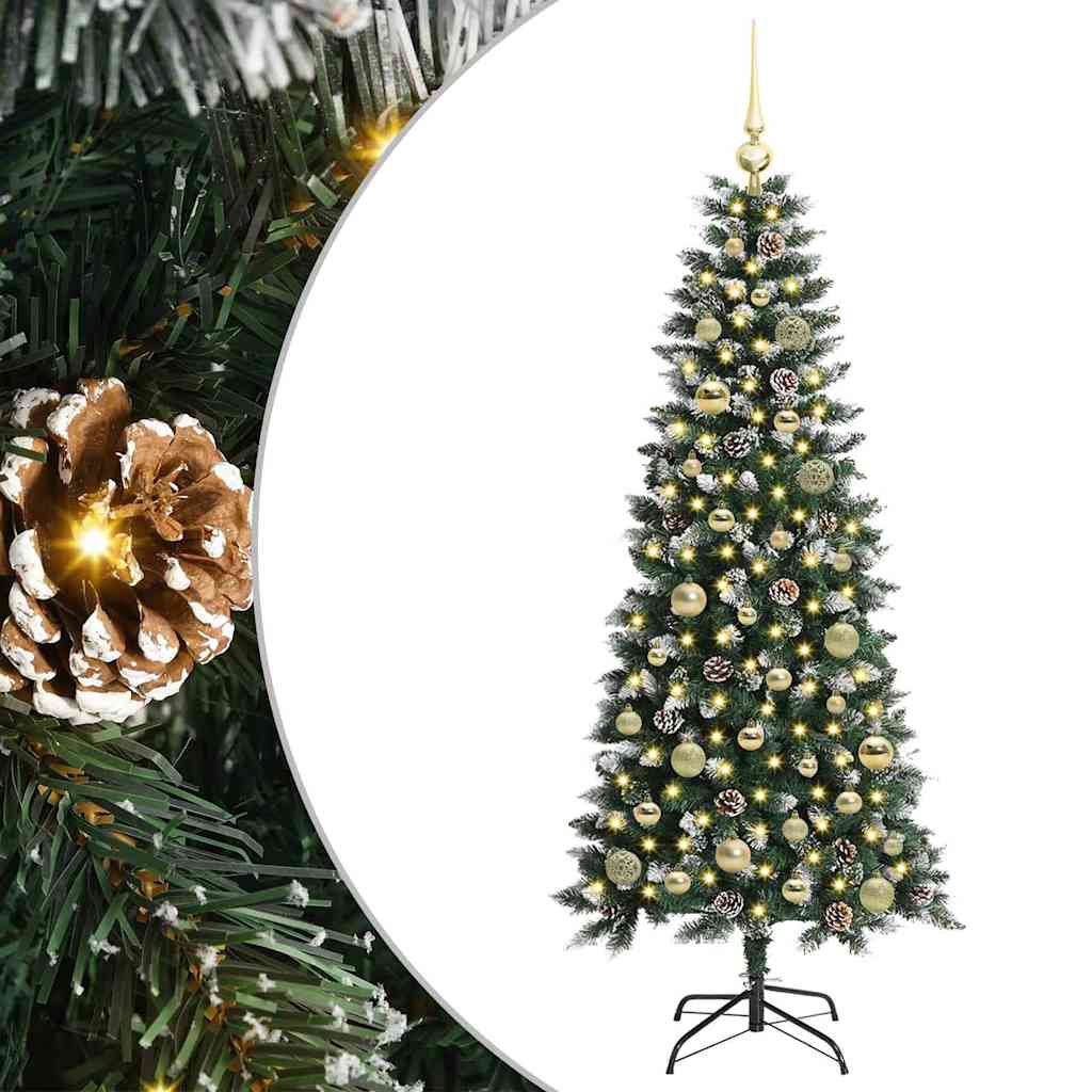 HKH Árbol de Navidad Artificial con 150 Leds - Verde