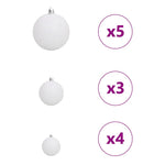 HKH Árvore de Natal Artificial com 150 Leds - Branco