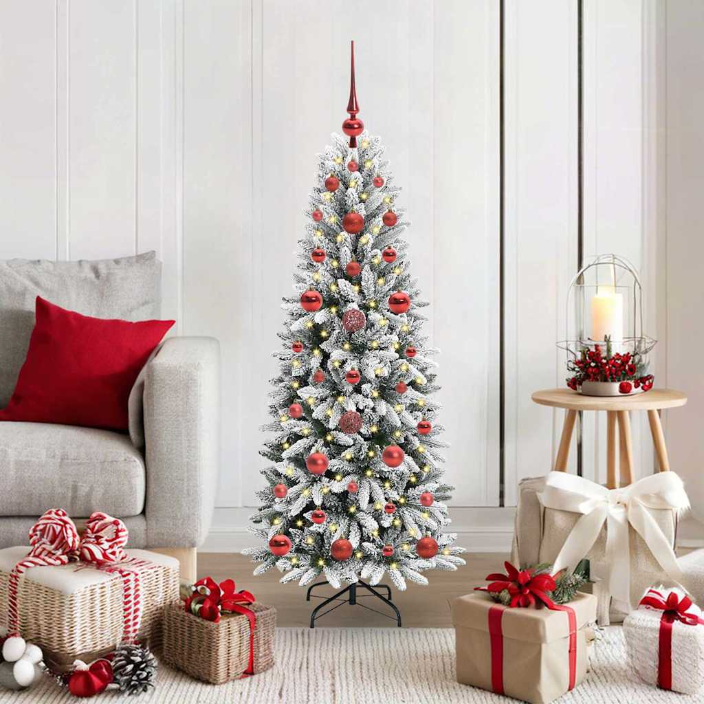 HKH Árbol de Navidad Artificial con 150 Leds - Blanco