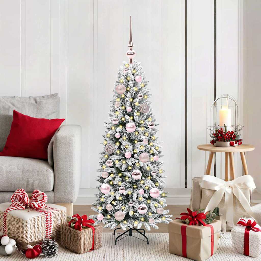 HKH Árbol de Navidad Artificial con 150 Leds - Blanco
