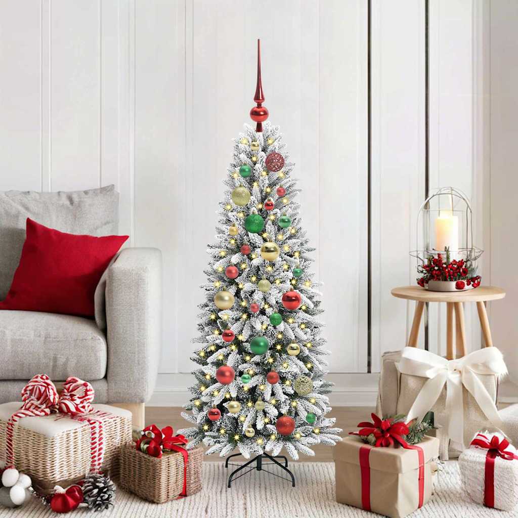 HKH Árbol de Navidad Artificial con 150 Leds - Blanco