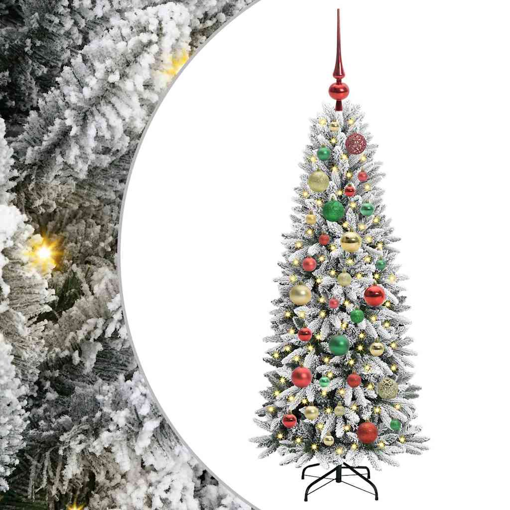 HKH Árbol de Navidad Artificial con 150 Leds - Blanco