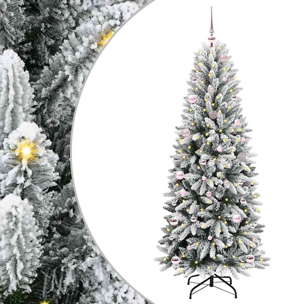HKH Árbol de Navidad Artificial con 150 Leds - Blanco