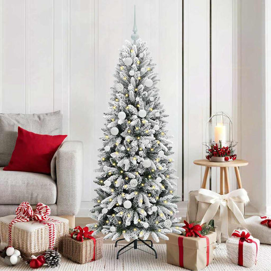 HKH Árvore de Natal Artificial com 150 Leds - Branco