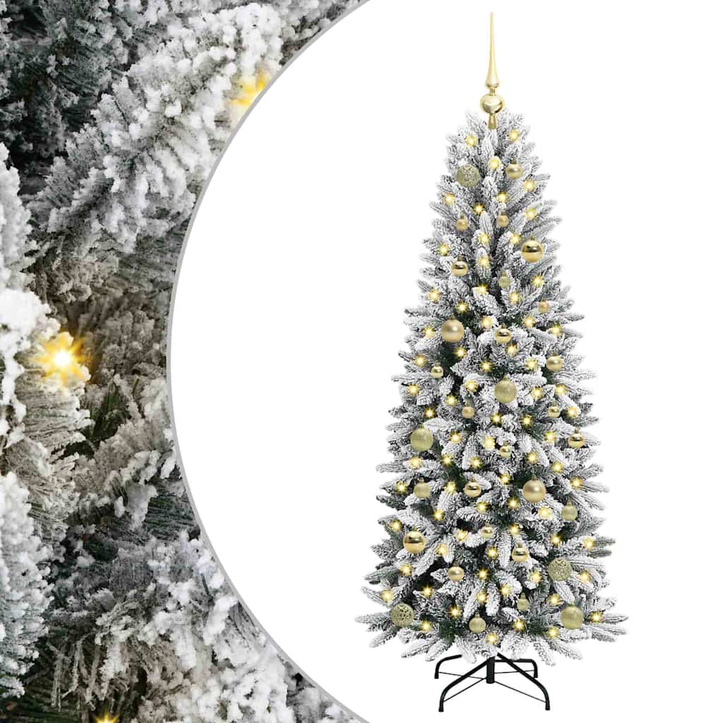 HKH Árbol de Navidad Artificial con 150 Leds - Blanco