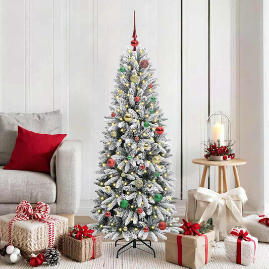 HKH Árbol de Navidad Artificial con 150 Leds - Blanco