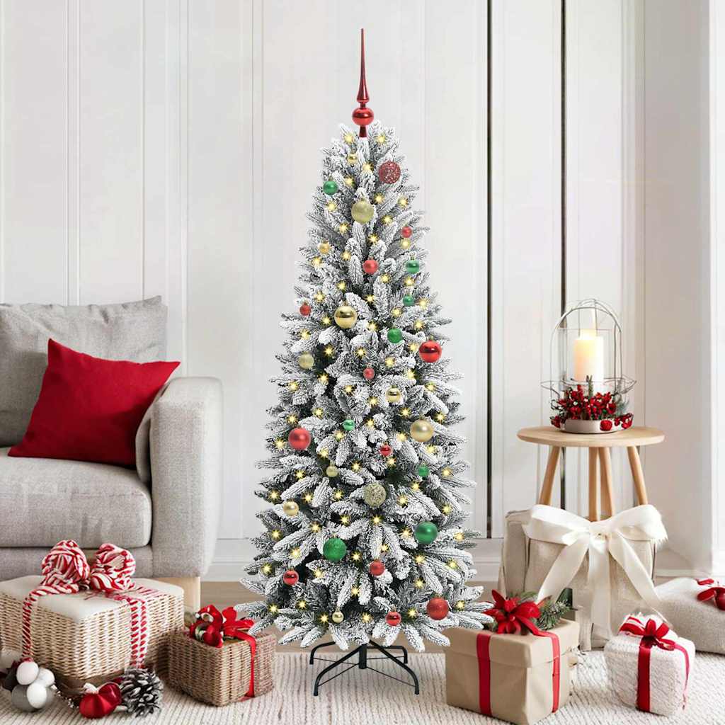 HKH Árbol de Navidad Artificial con 150 Leds - Blanco