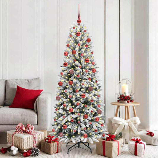 HKH Árbol de Navidad artificial con 300 ledes - Blanco